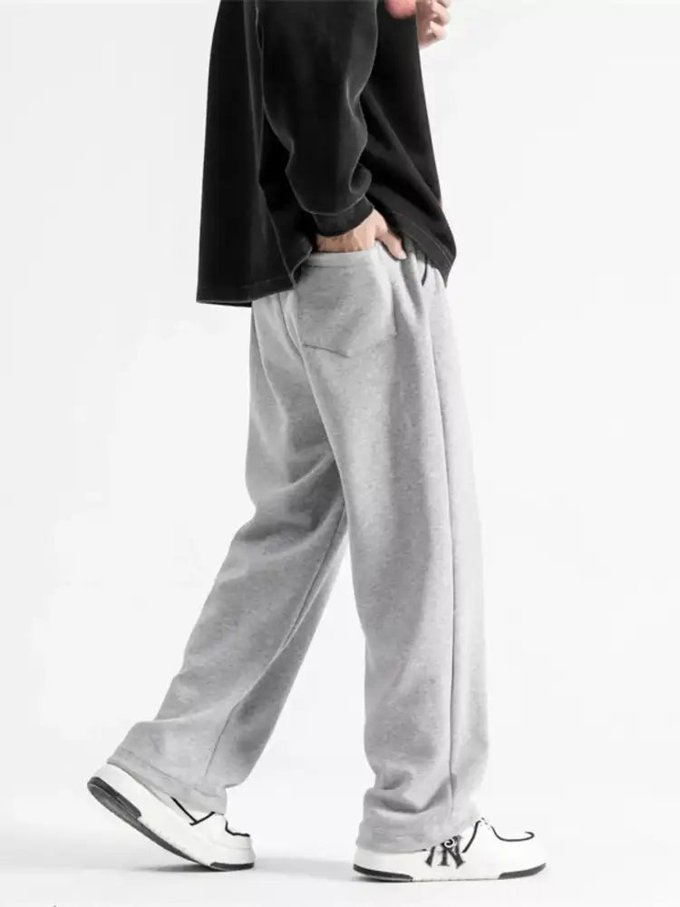 Men’s Full Size Drawstring Wide Leg Pants Plus