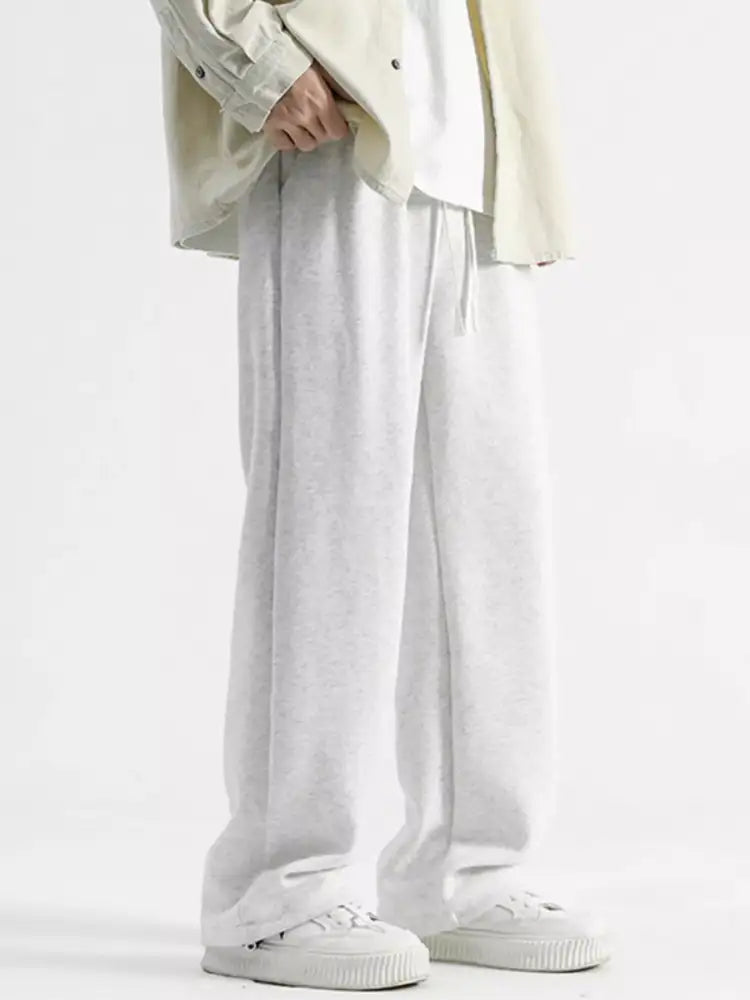 Men’s Full Size Drawstring Wide Leg Pants Plus