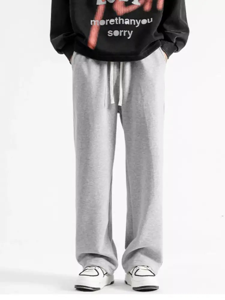 Men’s Full Size Drawstring Wide Leg Pants Plus