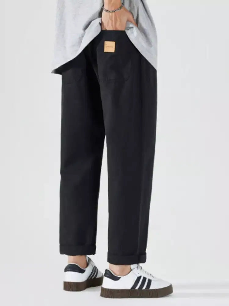 Men’s Full Size Drawstring Wide Leg Pants Plus