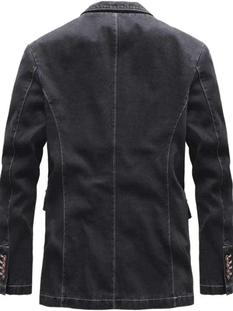 Men’s Full Size Lapel Collar Long Sleeve Blazer Plus