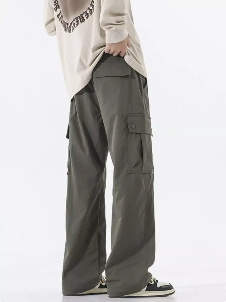 Men’s Full Size Loose Fit Cargo Pants Plus