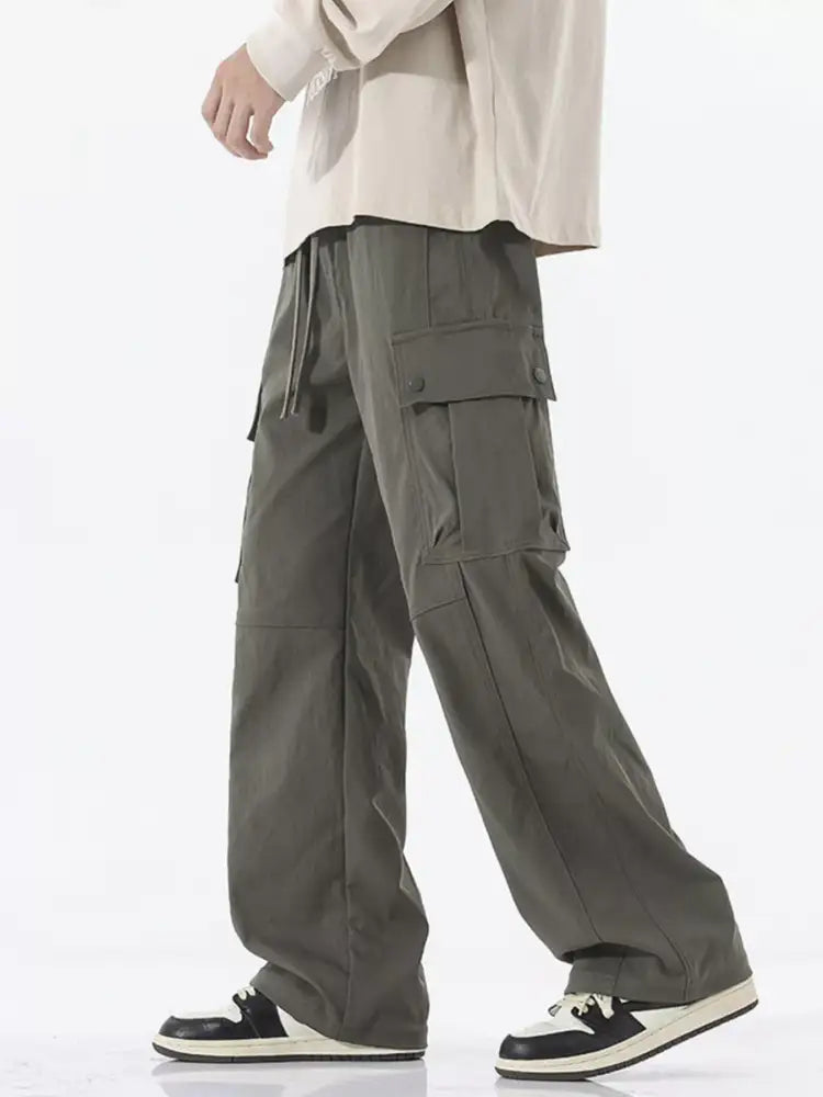 Men’s Full Size Loose Fit Cargo Pants Plus