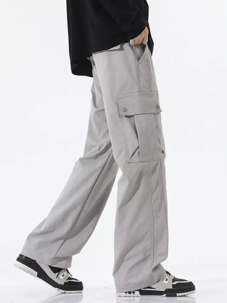 Men’s Full Size Loose Fit Cargo Pants Plus