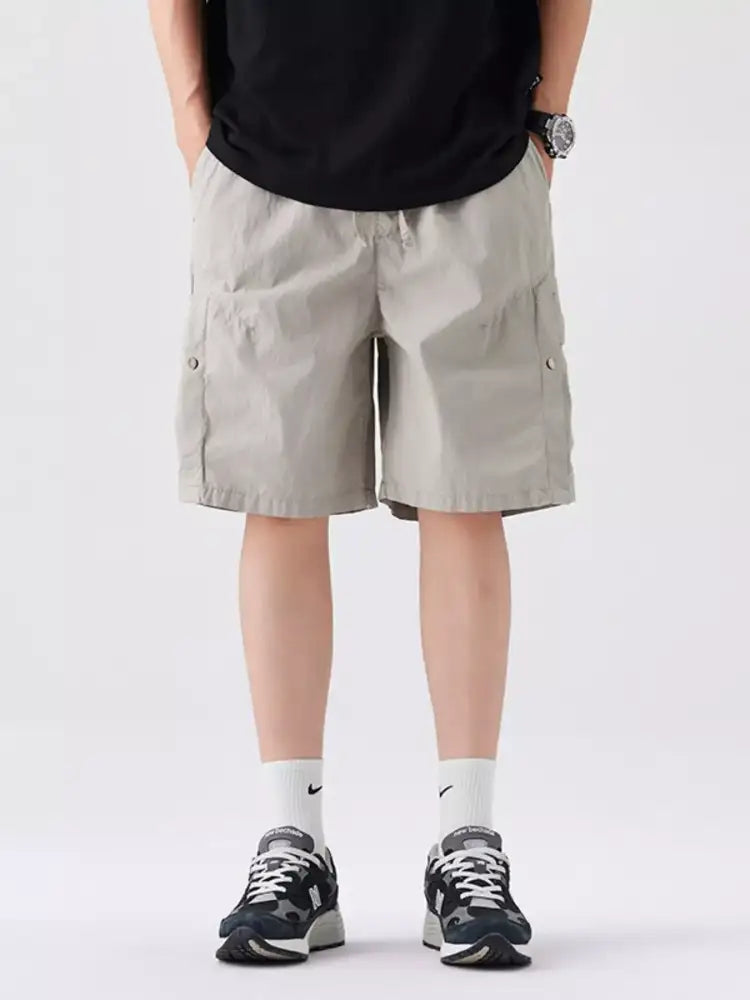Men’s Full Size Loose Fit Cargo Shorts Plus