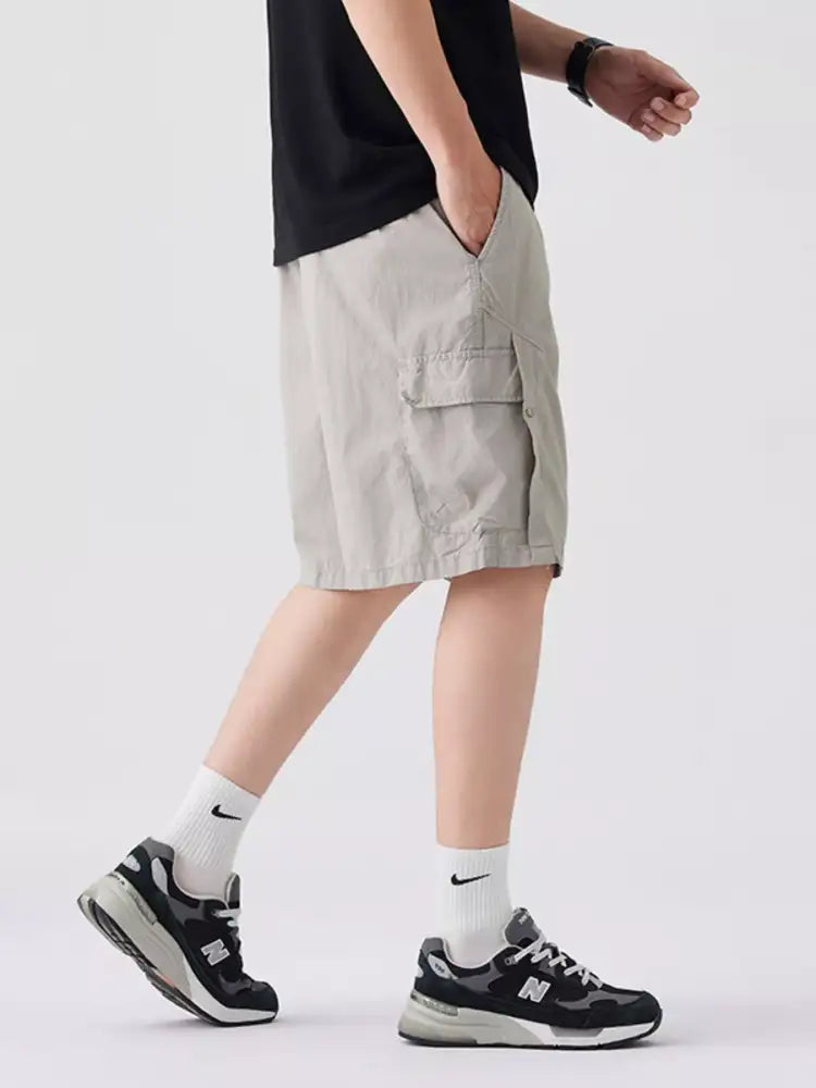Men’s Full Size Loose Fit Cargo Shorts Plus