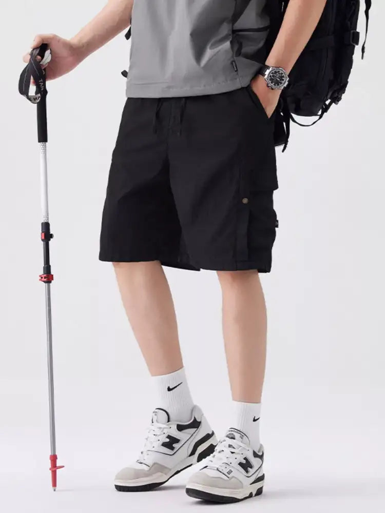 Men’s Full Size Loose Fit Cargo Shorts Plus