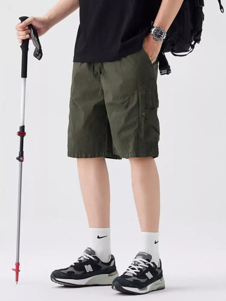 Men’s Full Size Loose Fit Cargo Shorts Plus