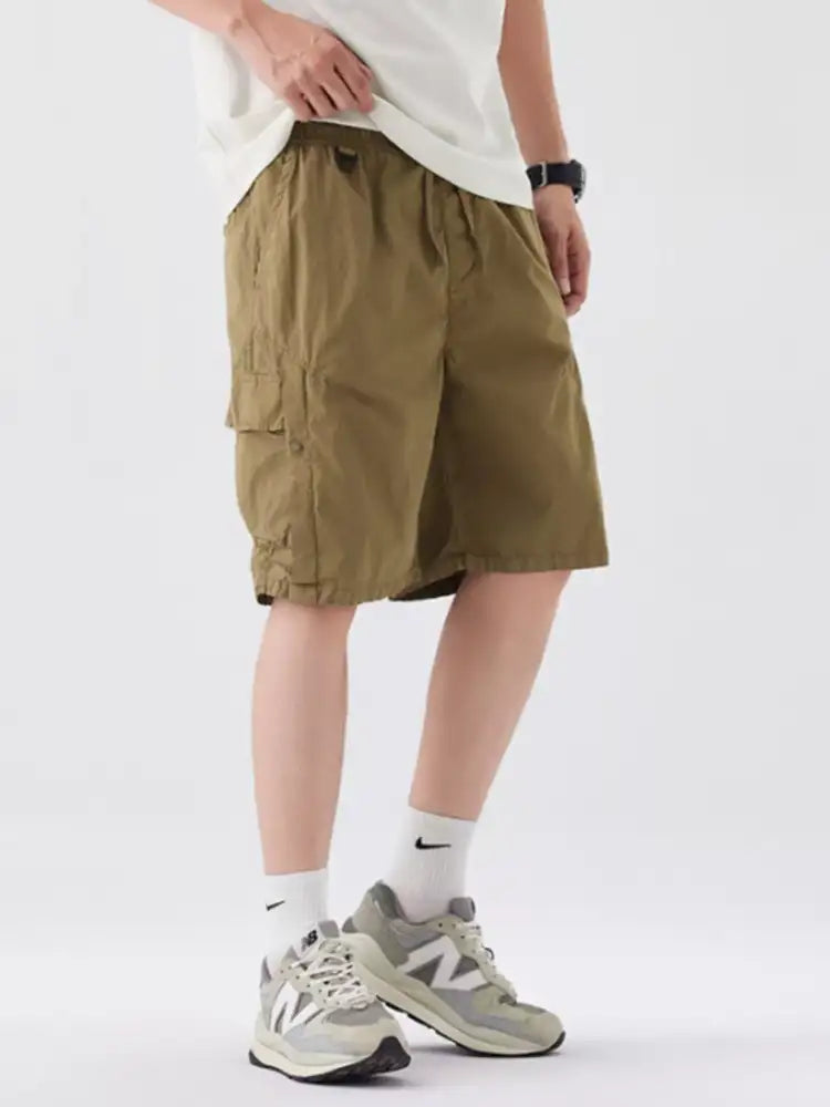 Men’s Full Size Loose Fit Cargo Shorts Plus