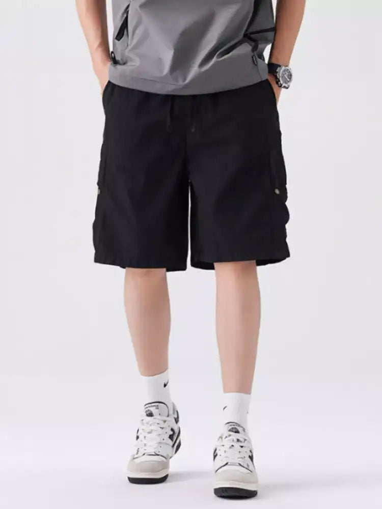 Men’s Full Size Loose Fit Cargo Shorts Plus