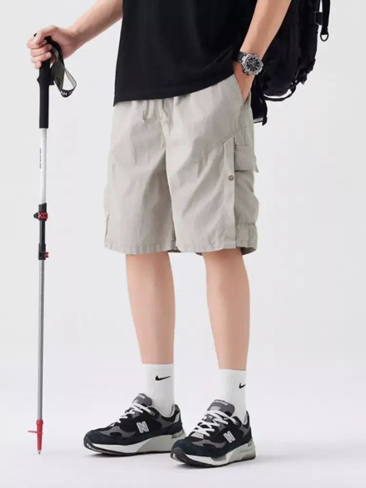 Men’s Full Size Loose Fit Cargo Shorts Plus