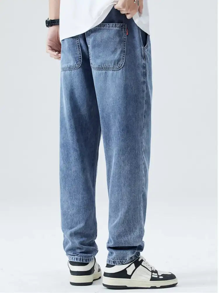 Men’s Full Size Loose Fit Jeans Plus