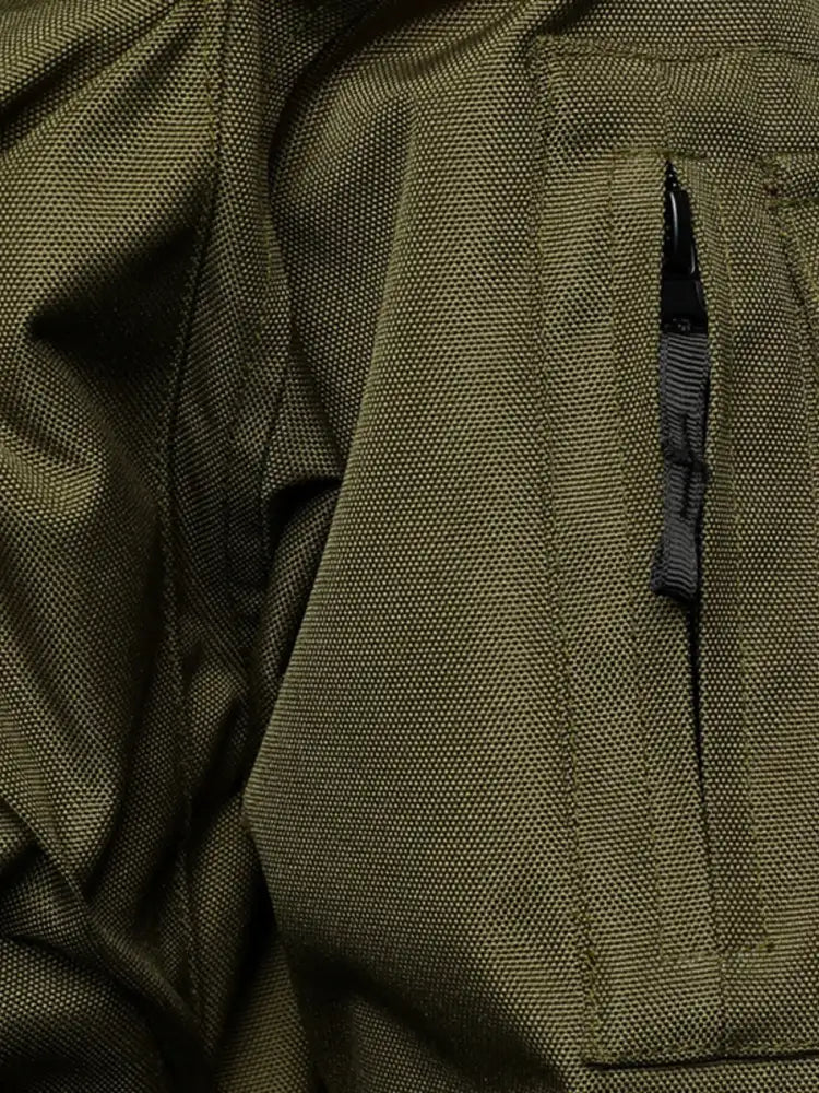 Men’s Full Size Multi Buckle Water-Resistant Jacket Plus