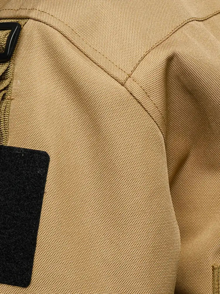 Men’s Full Size Multi Buckle Water-Resistant Jacket Plus