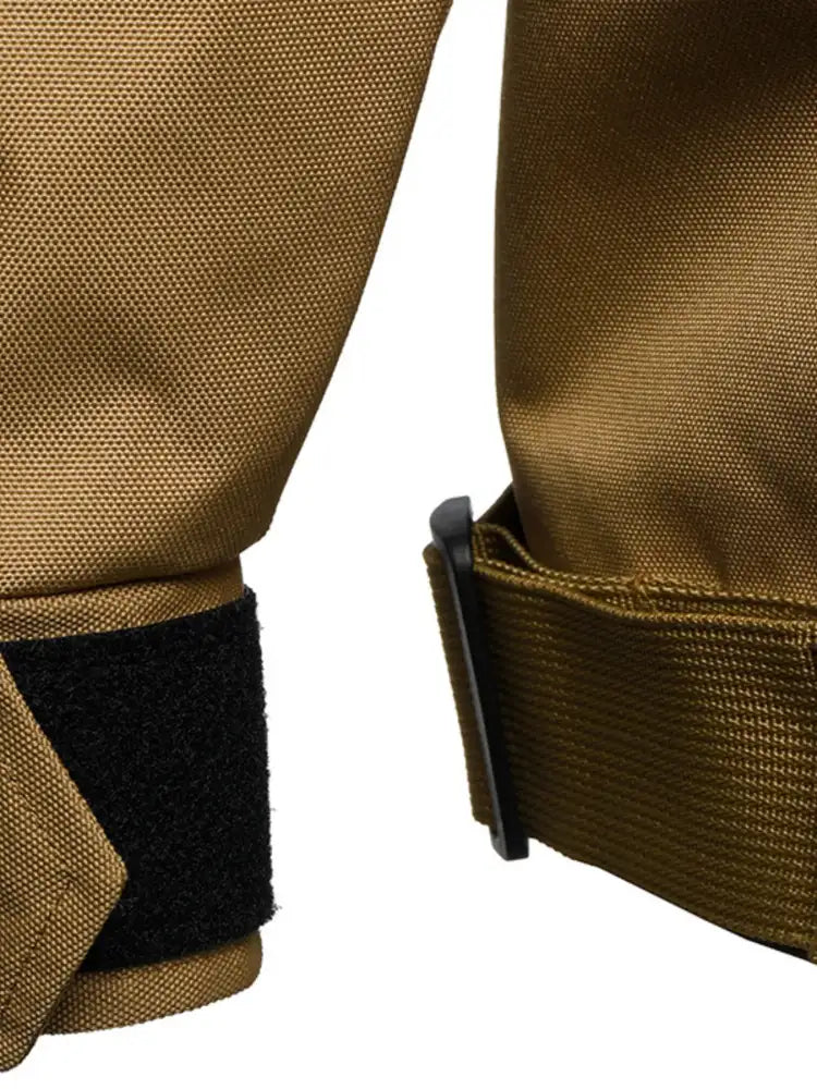 Men’s Full Size Multi Buckle Water-Resistant Jacket Plus