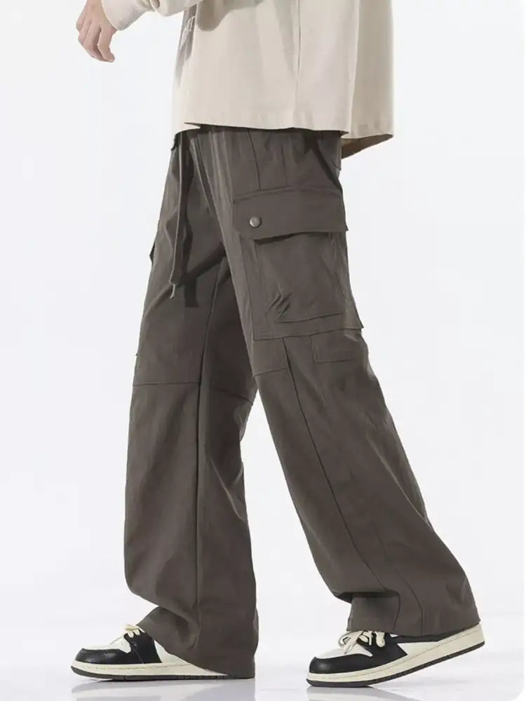Men’s Full Size Multi-Pocket Cargo Utility Pants Plus