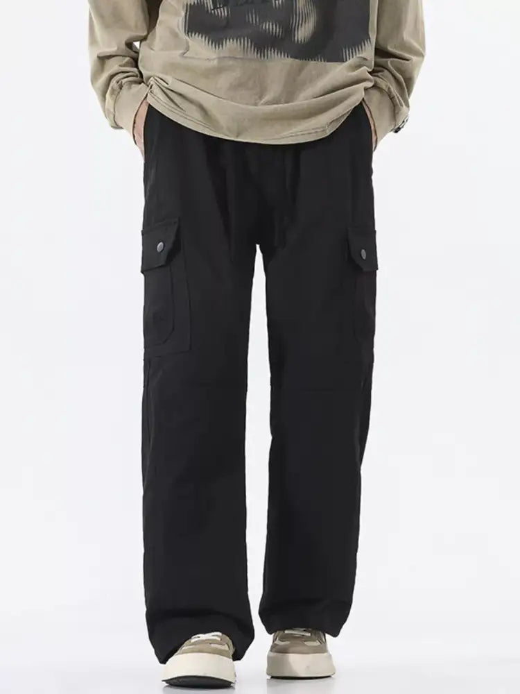 Men’s Full Size Multi-Pocket Cargo Utility Pants Plus