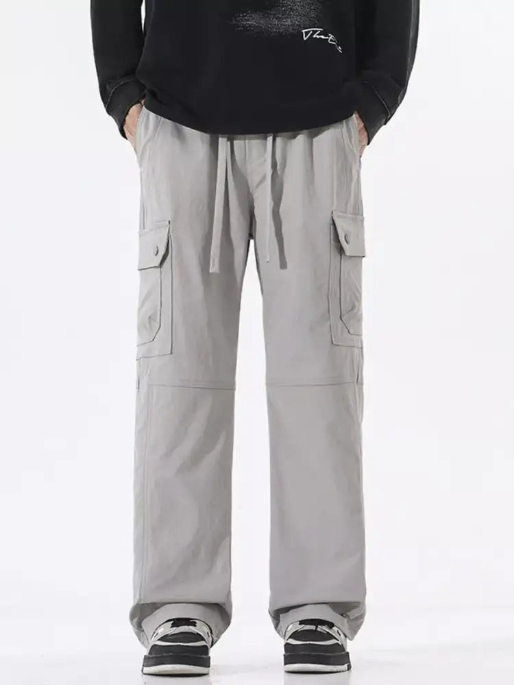 Men’s Full Size Multi-Pocket Cargo Utility Pants Plus