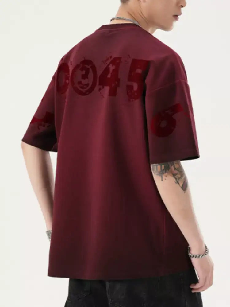 Men’s Full Size Oversized Round Neck T-Shirt Plus Size