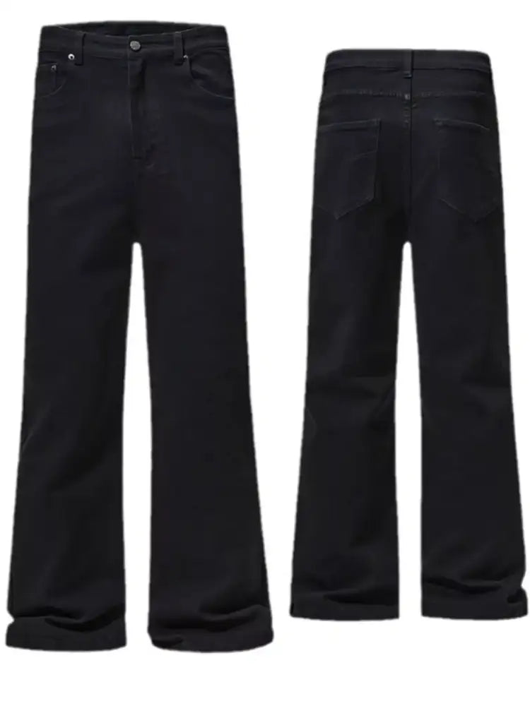 Men’s Full Size Pocketed Bootcut Jeans Plus