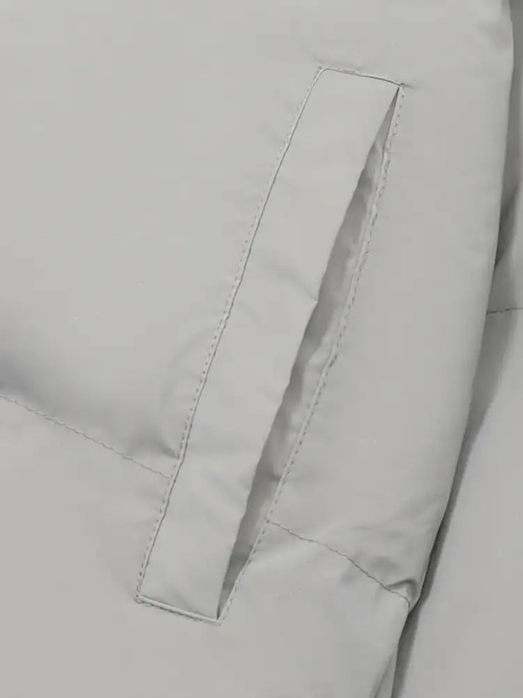 Men’s Full Size Quilted Long Sleeve Puffer Jacket Plus