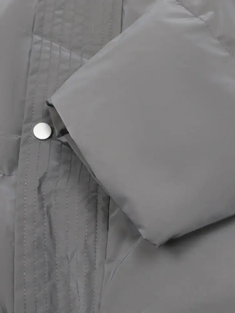 Men’s Full Size Quilted Long Sleeve Puffer Jacket Plus