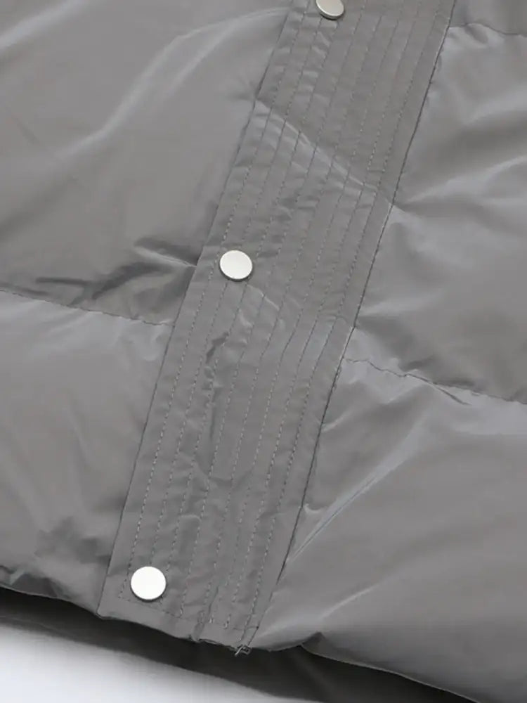 Men’s Full Size Quilted Long Sleeve Puffer Jacket Plus