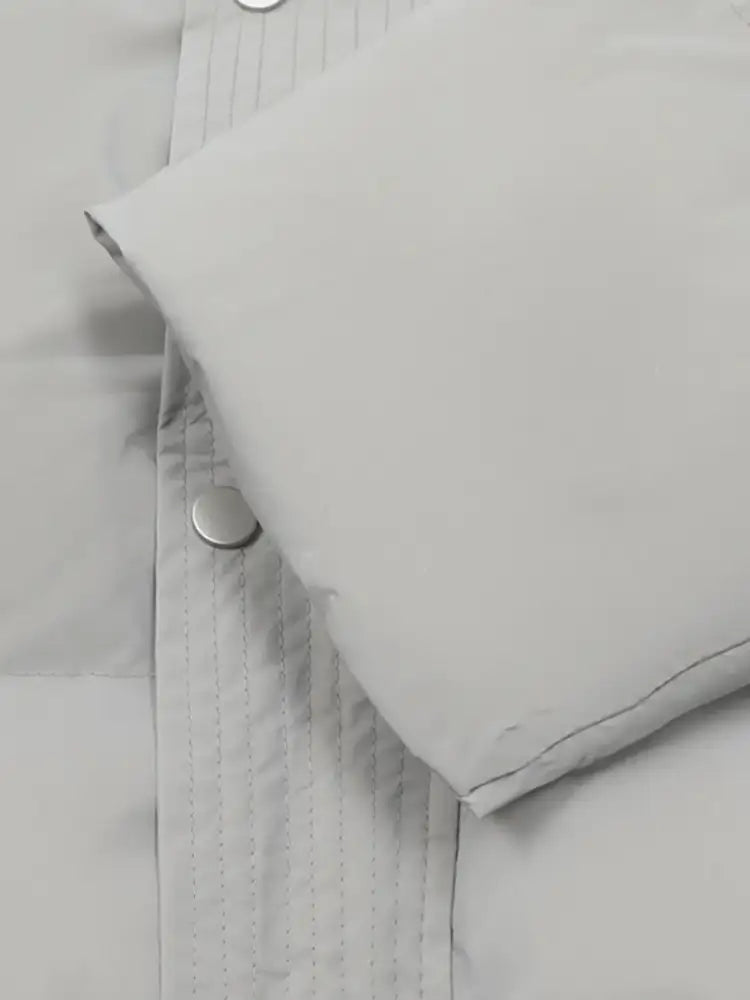 Men’s Full Size Quilted Long Sleeve Puffer Jacket Plus