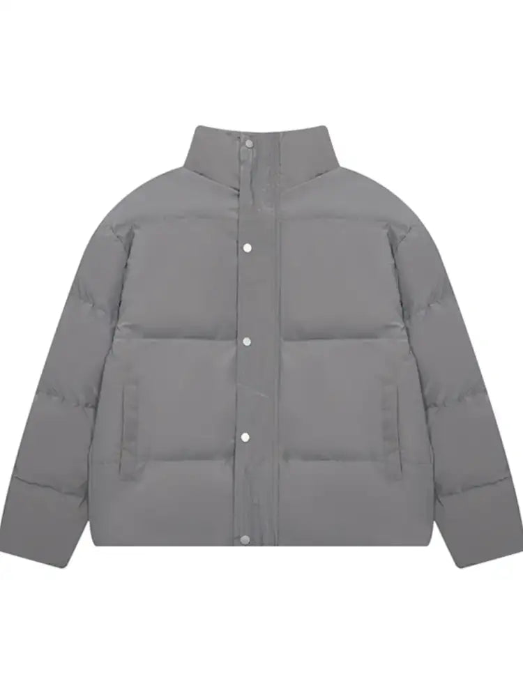 Men’s Full Size Quilted Long Sleeve Puffer Jacket Plus