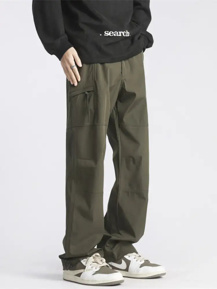 Men’s Full Size Relaxed Fit Cargo Pants with Pockets Plus