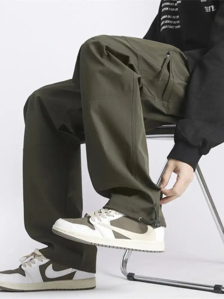 Men’s Full Size Relaxed Fit Cargo Pants with Pockets Plus