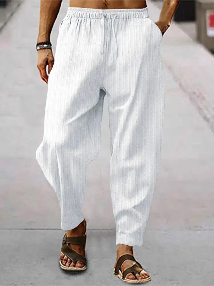 Men’s Full Size Relaxed Fit Drawstring Pants Plus