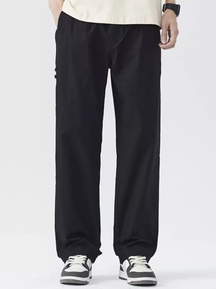 Men’s Full Size Relaxed Fit Wide Leg Casual Pants Plus