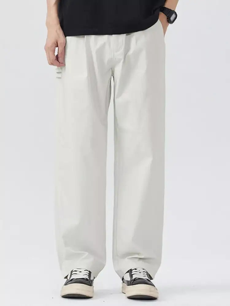 Men’s Full Size Relaxed Fit Wide Leg Casual Pants Plus