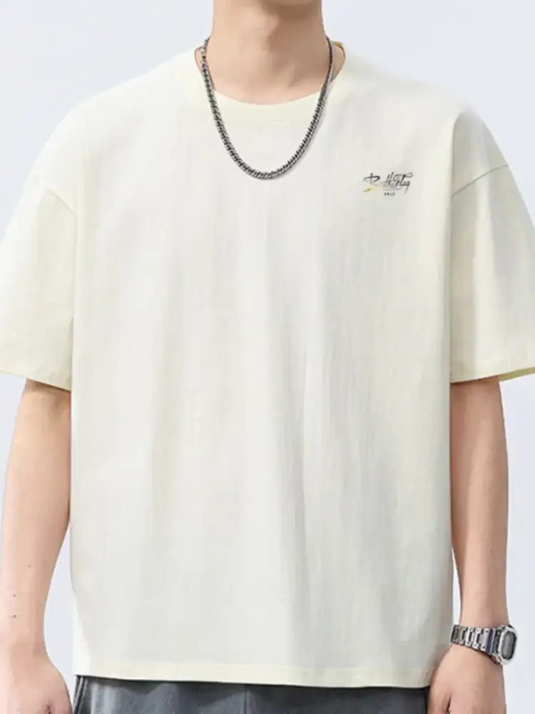 Men’s Full Size Round Neck Half Sleeve T-Shirt Plus Size