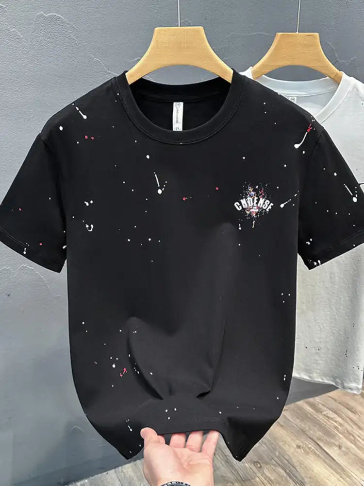 Men’s Full Size Round Neck Short Sleeve T-Shirt Plus Size