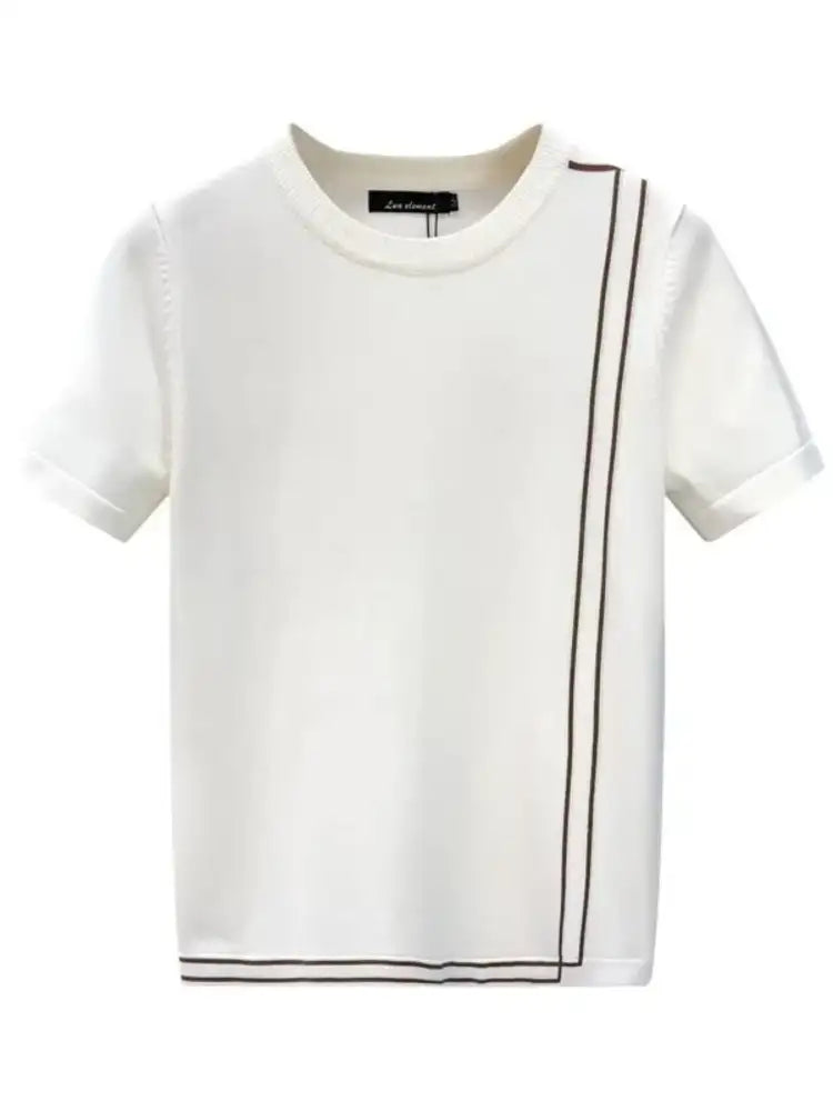 Men’s Full Size Round Neck Short Sleeve T-Shirt Plus
