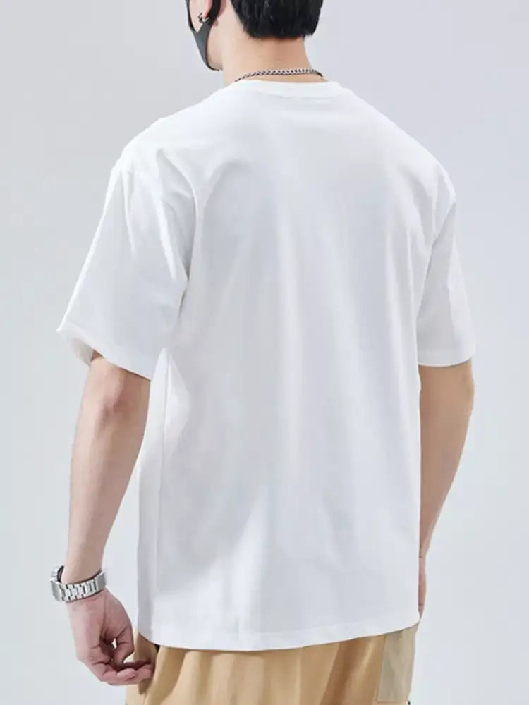 Men’s Full Size Round Neck Short Sleeve T-Shirt Plus Size