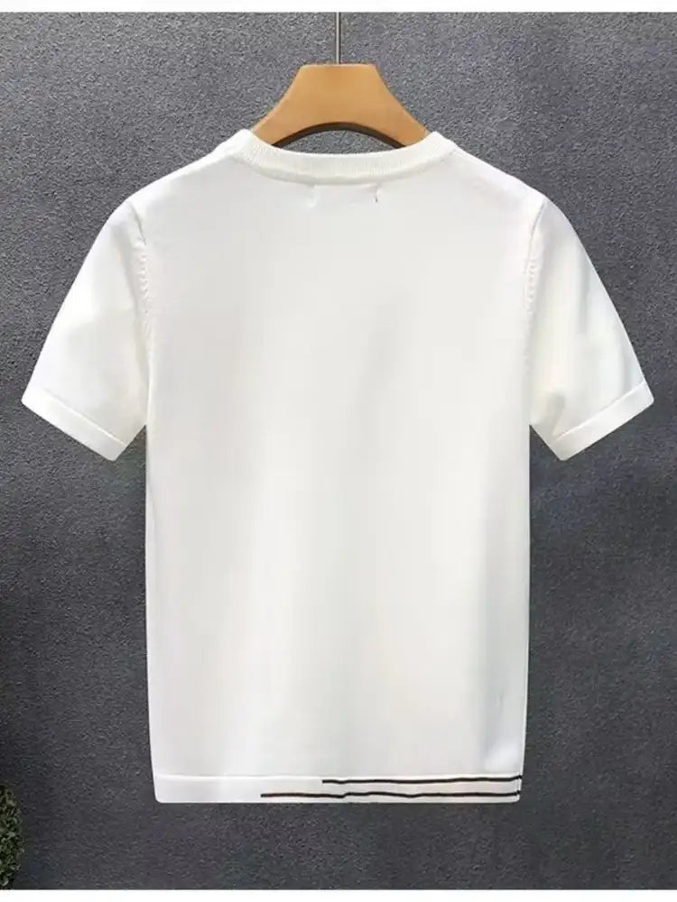 Men’s Full Size Round Neck Short Sleeve T-Shirt Plus