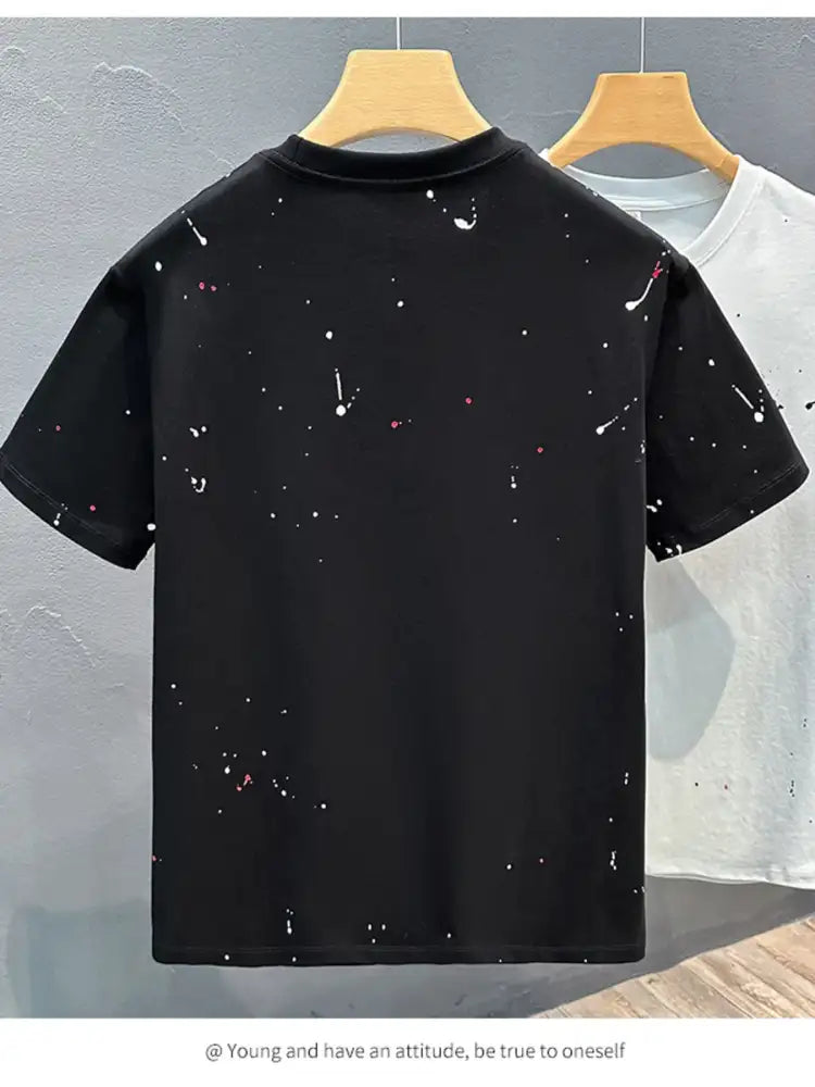 Men’s Full Size Round Neck Short Sleeve T-Shirt Plus Size