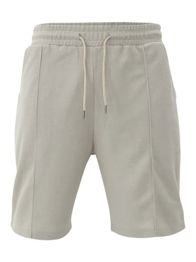 Men’s Full Size Round Neck Tee and Shorts Set Plus