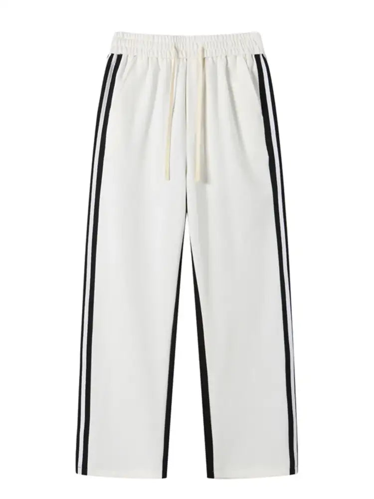 Men’s Full Size Side Striped Wide Leg Pants Plus