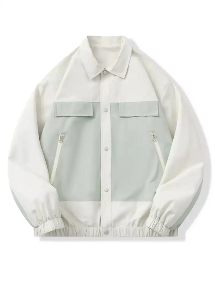 Men’s Full Size Snap Down Long Sleeve Jacket Plus