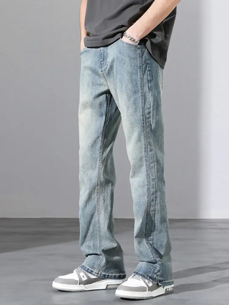 Men’s Full Size Straight Leg Jeans Plus