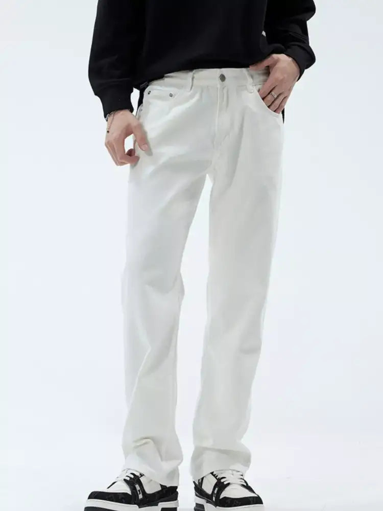 Men’s Full Size Straight Leg Jeans Plus