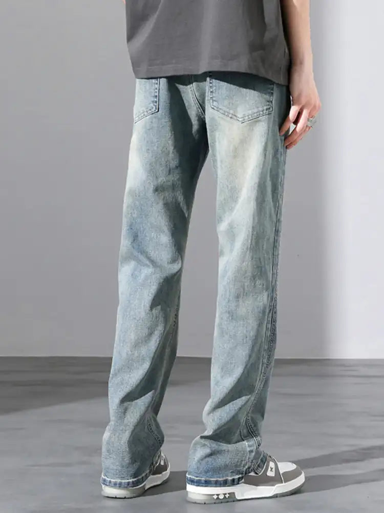 Men’s Full Size Straight Leg Jeans Plus