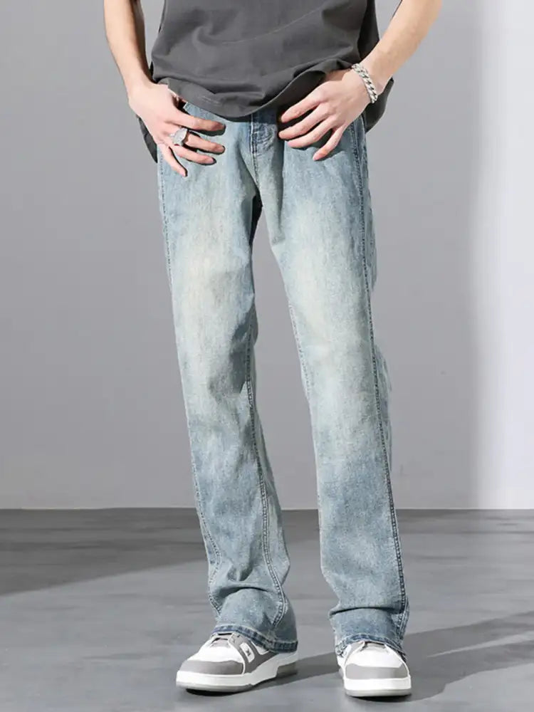 Men’s Full Size Straight Leg Jeans Plus