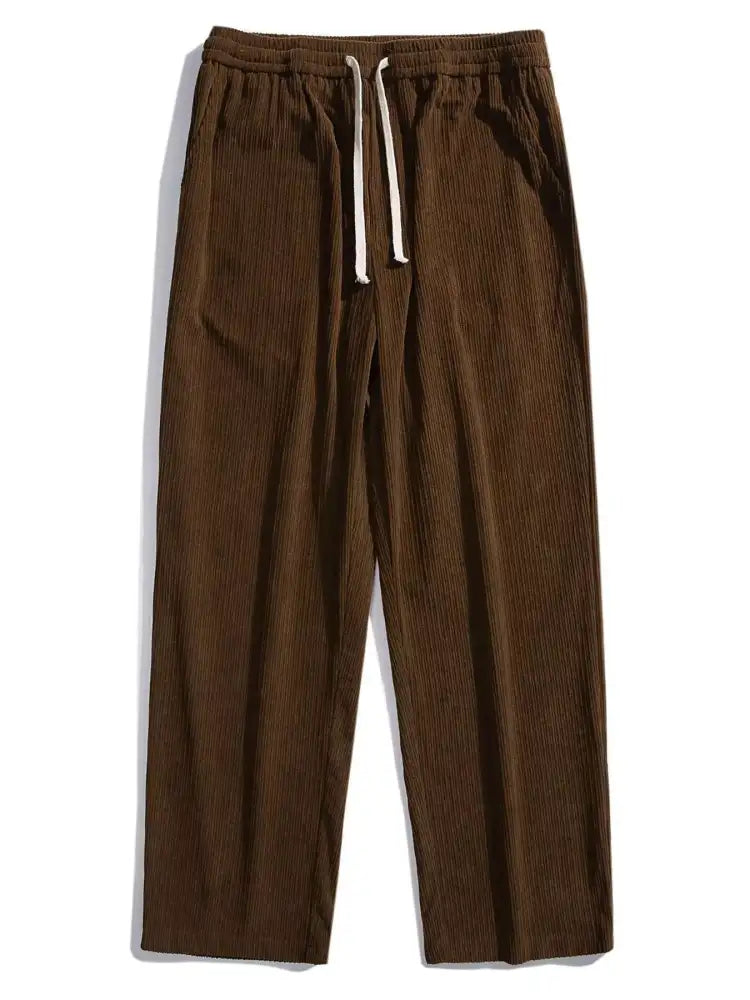 Men’s Full Size Vintage Corduroy Loose Fit Pants Plus