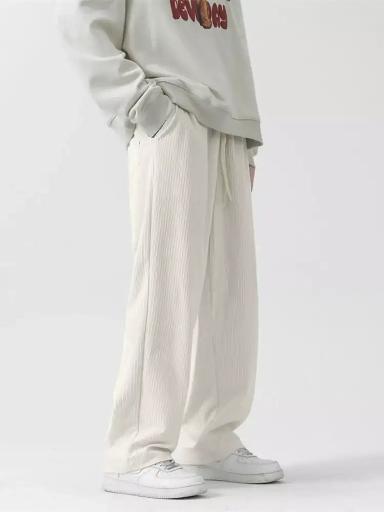 Men’s Full Size Vintage Corduroy Loose Fit Pants Plus