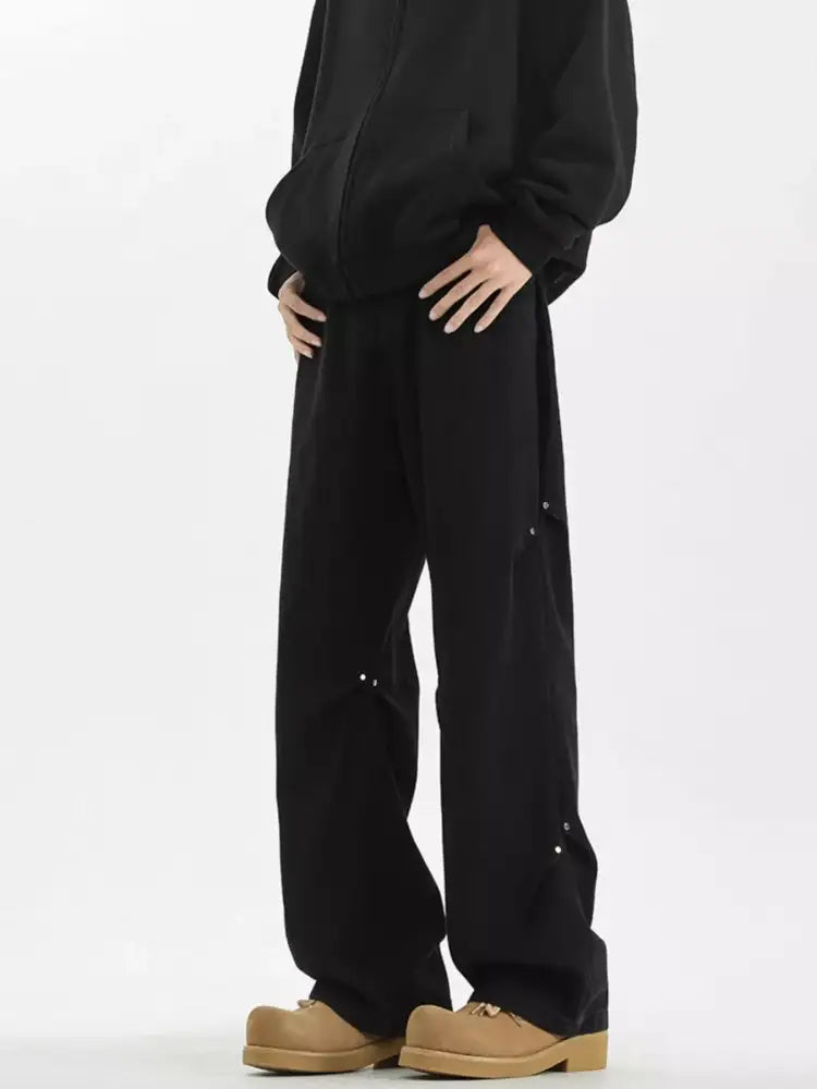 Men’s Full Size Vintage Wash Wide Leg Jeans Plus